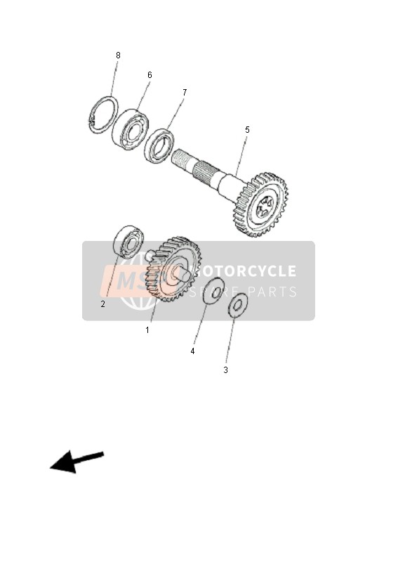 Yamaha YQ50 AEROX 2011 Transmission pour un 2011 Yamaha YQ50 AEROX